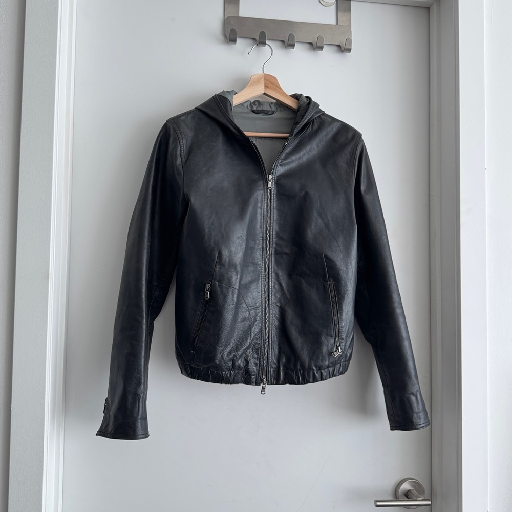 Vintage handmade genuine leather jacket